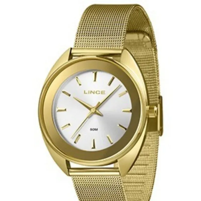 Relógio Feminino Lince Golden.