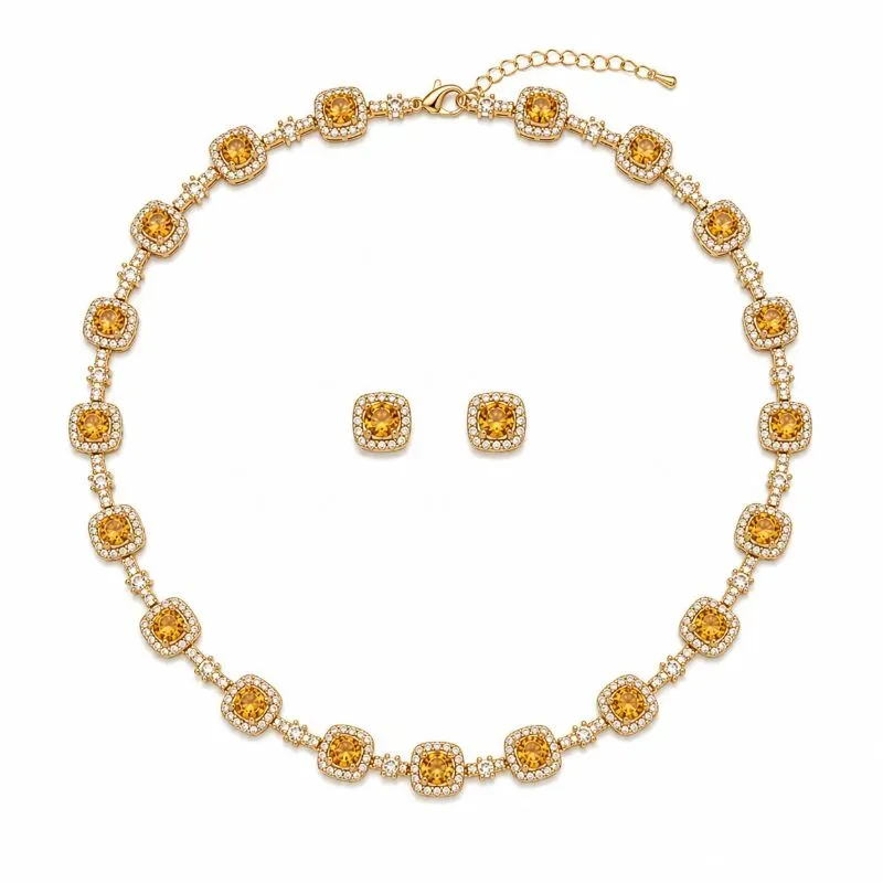 Conjunto Luxo Cravejado Color