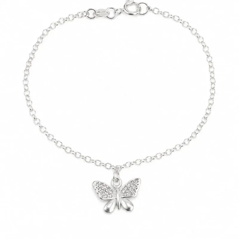 Pulseira Borboleta em Prata 925