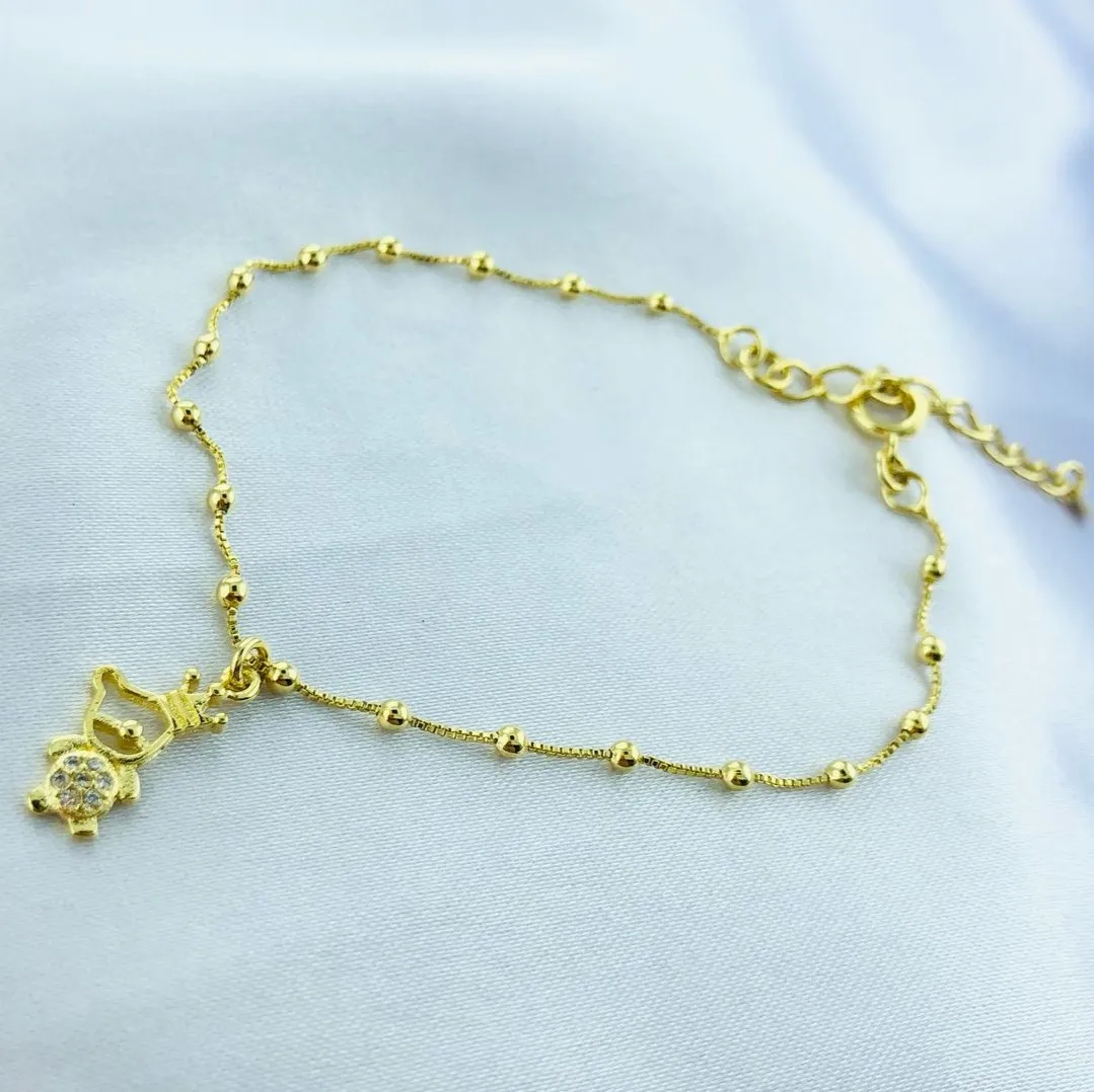 PULSEIRA DE BOLINHA COM PING URSO