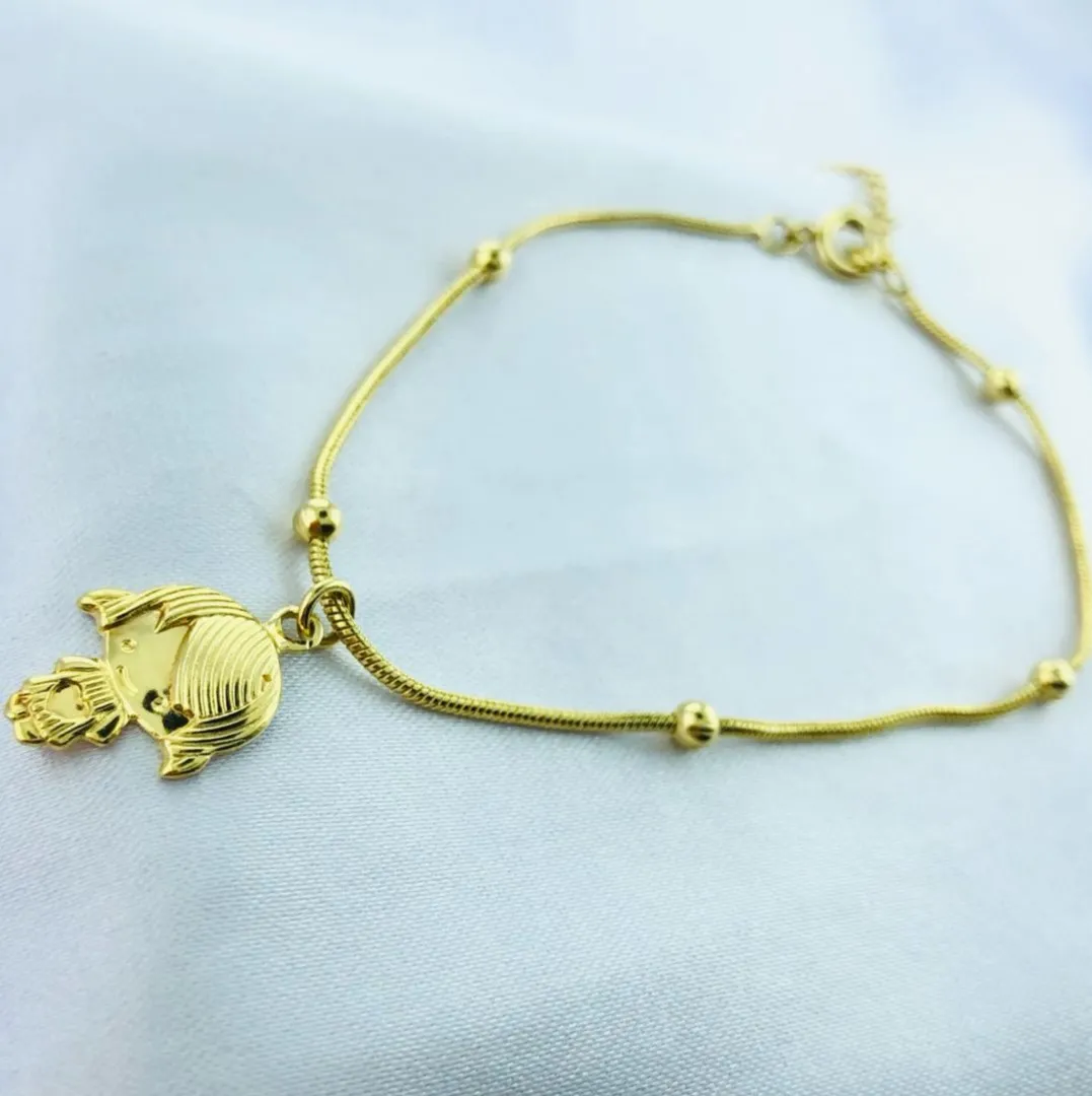 PULSEIRA DELICADA COM PING MENINO E MENINA