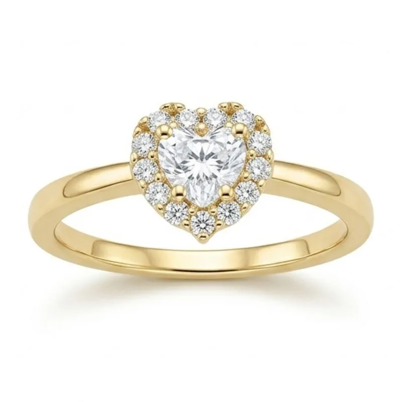 ANEL CORÇÃO CRAVEJADO