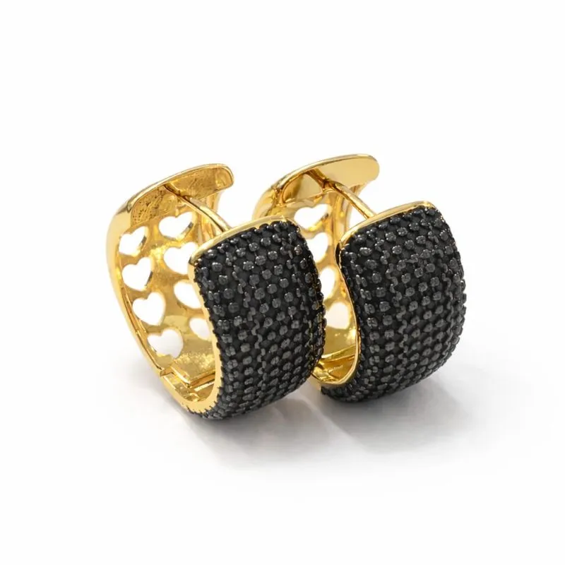 ARGOLA CRAVEJADA ZIRC NEGRAS