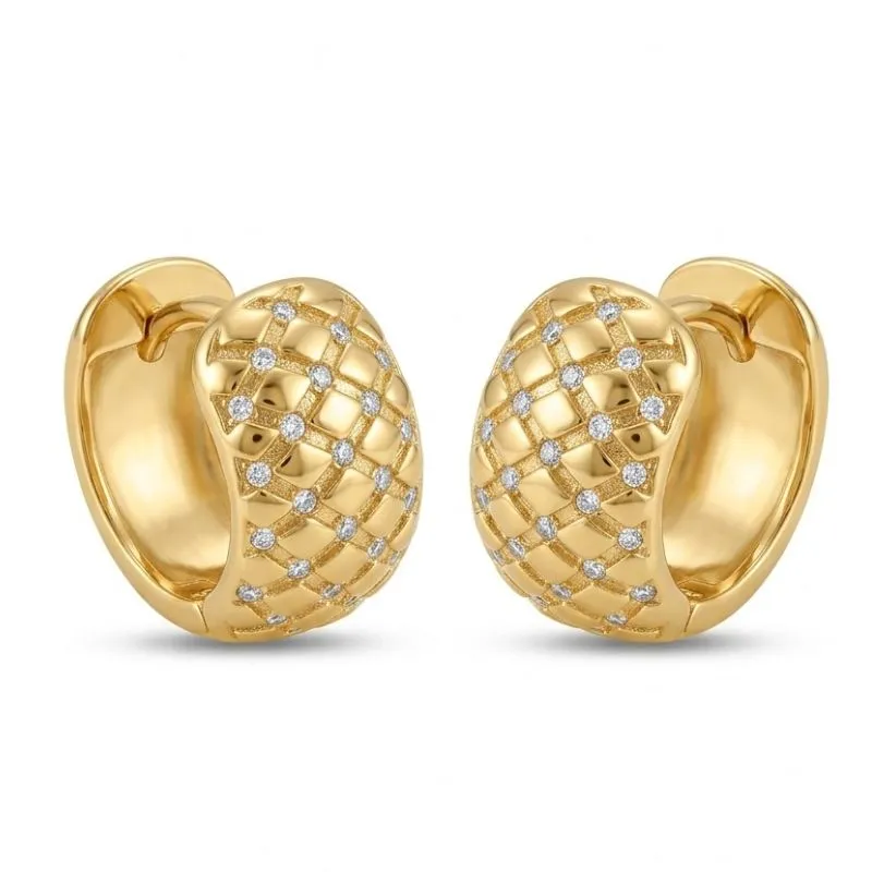 ARGOLA TRABALHADA TEXTURIZADA