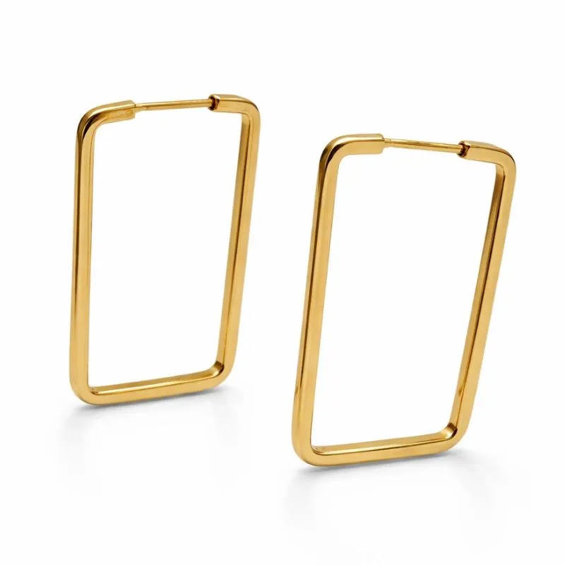 BRINCO ARGOLA QUADRADA LISA
