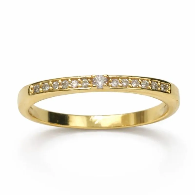 Anel Delicado com Zircônias