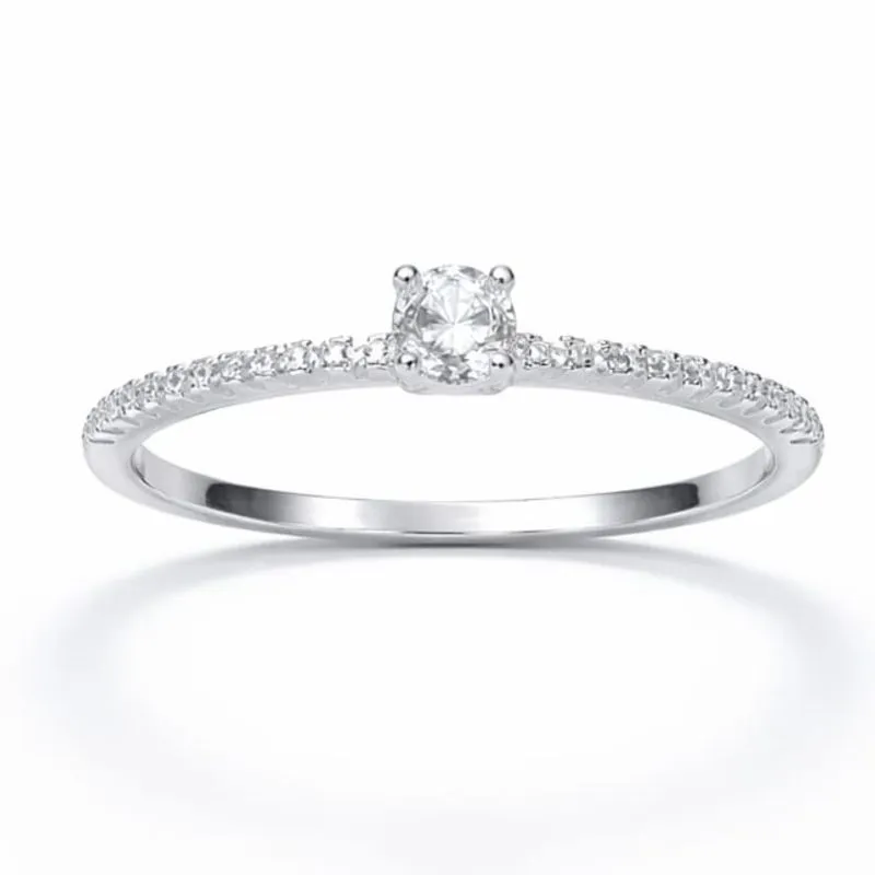 Anel em Prata 925 com Zircônia Alta