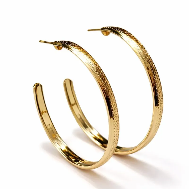 Brinco Argola Elegance Texturizada