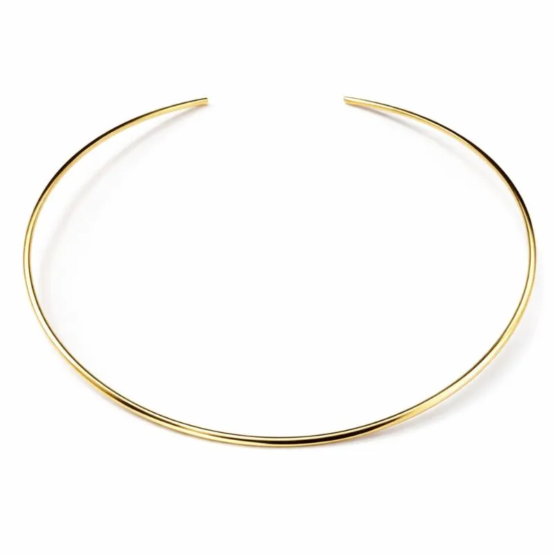 Choker Fio Aro Liso Dourado