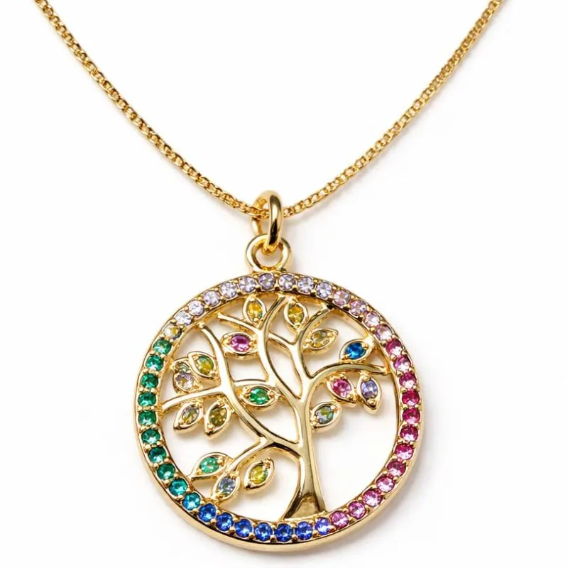 Colar Árvore da Vida Colorida