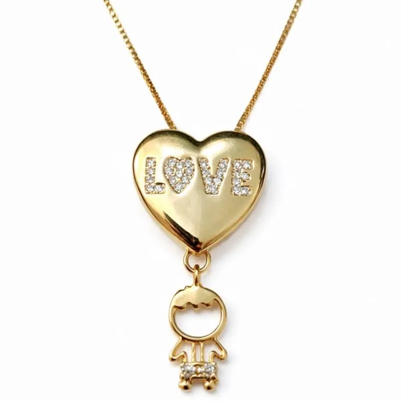 Colar Love com Pingente de Filho