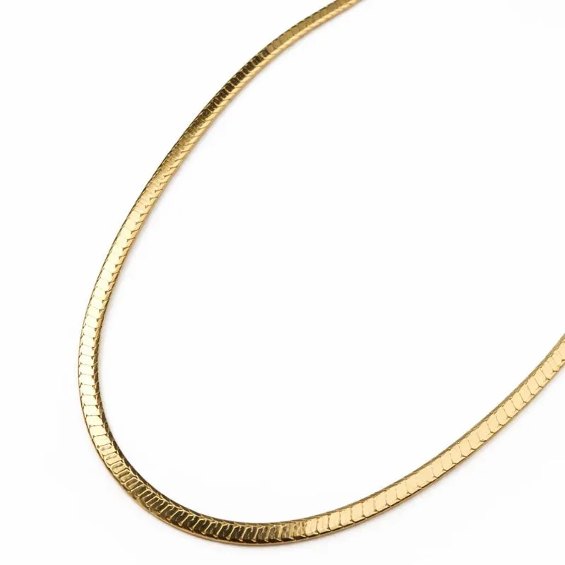 Colar Corrente Laminada Flat