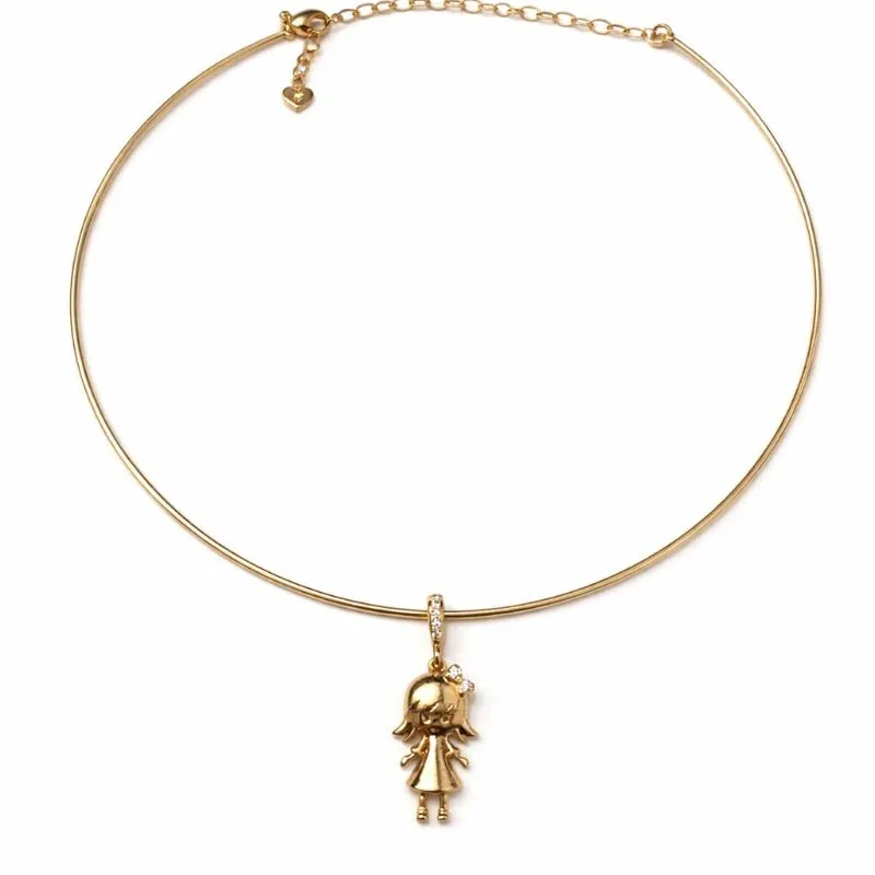 Colar Filho Menina no Aro com Zircônias