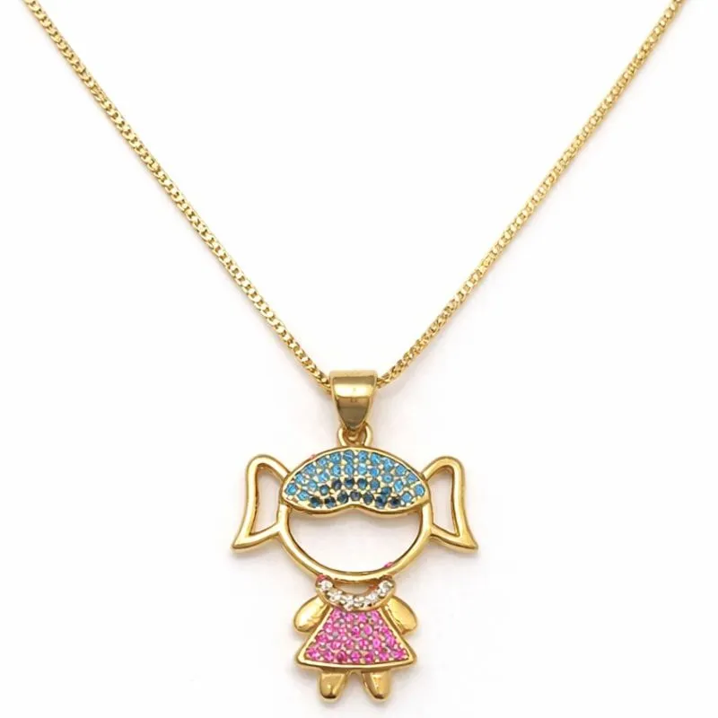 Colar Menina Cravejada Colorida