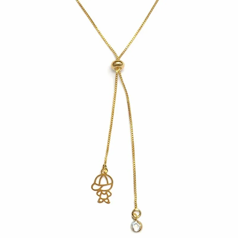 Colar Gravatinha com Pingente de Menino