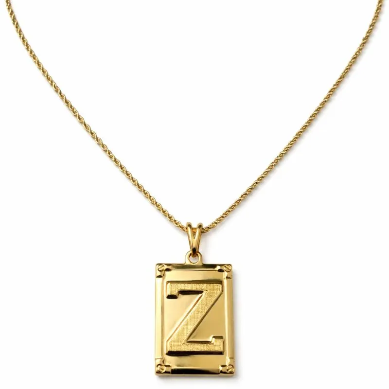 Colar Inicial Personalizado Banhado a Ouro