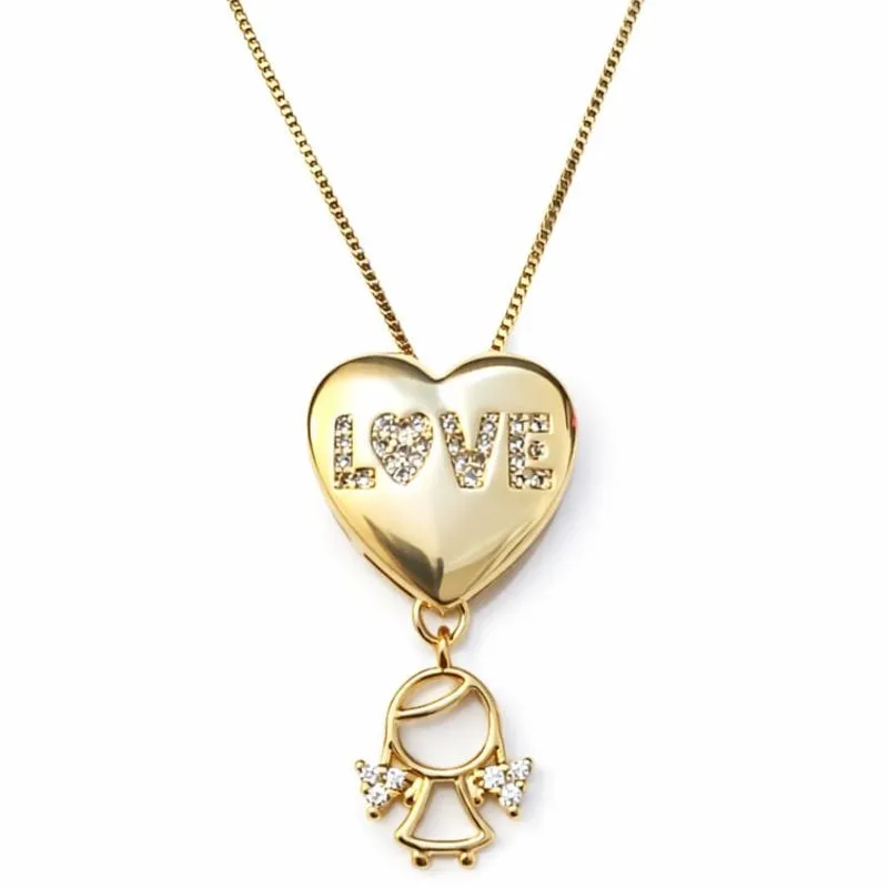 Colar Love com Pingente de Filha