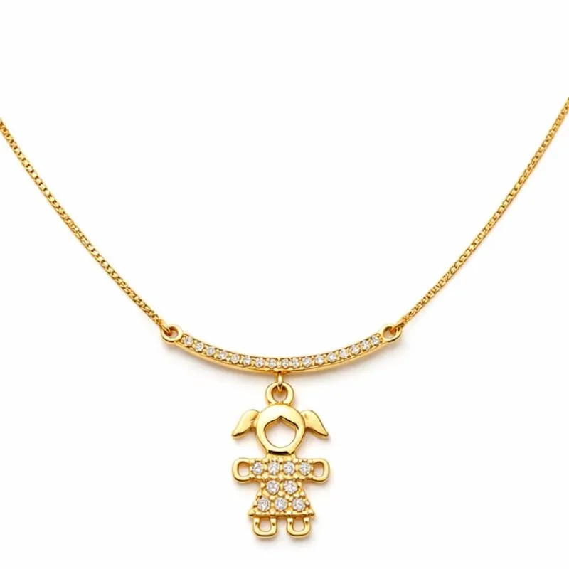 Colar Menina Cravejada