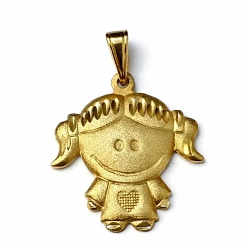 Pingente filha delicada com coração