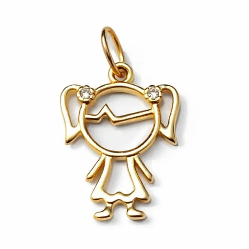 Pingente Filha Delicada com Zircônia