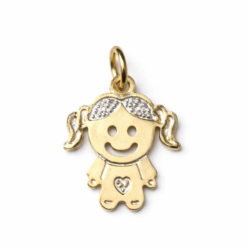 Pingente filha delicada com zircônias