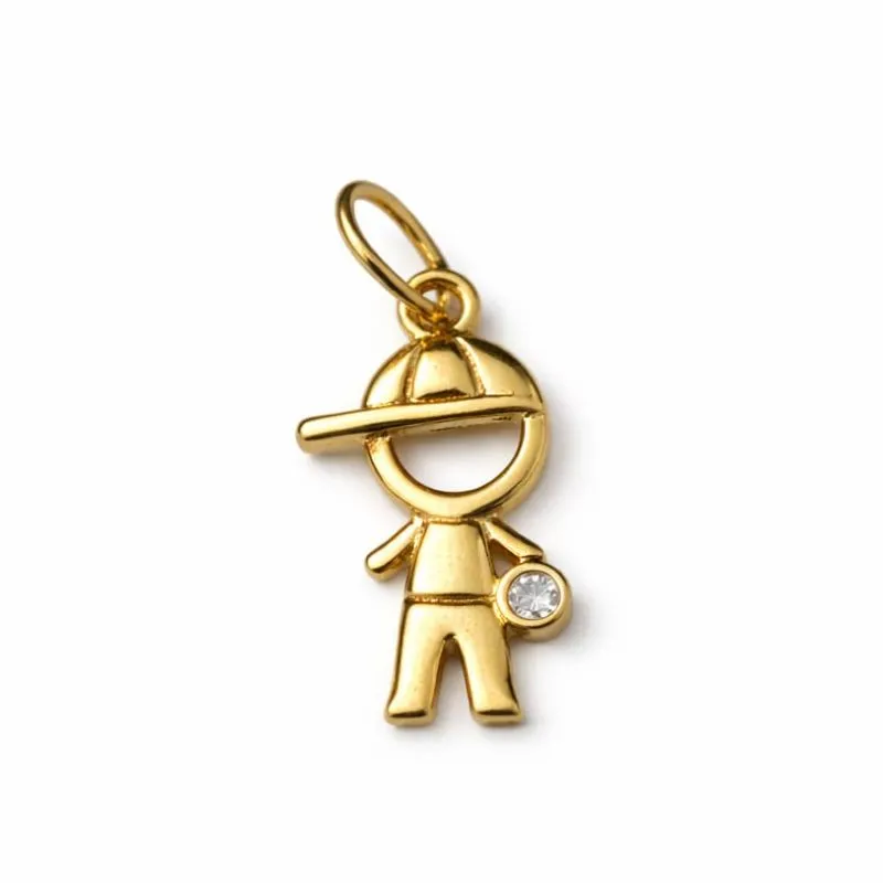 Pingente Menino com Zircônia