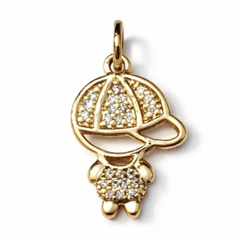 Pingente Menino Cravejado