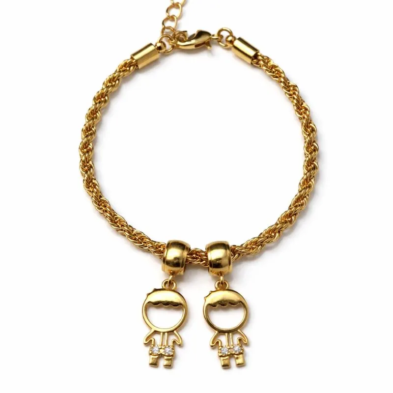 PULSEIRA CORDÃO BAIANO 2 FILHOS (A)