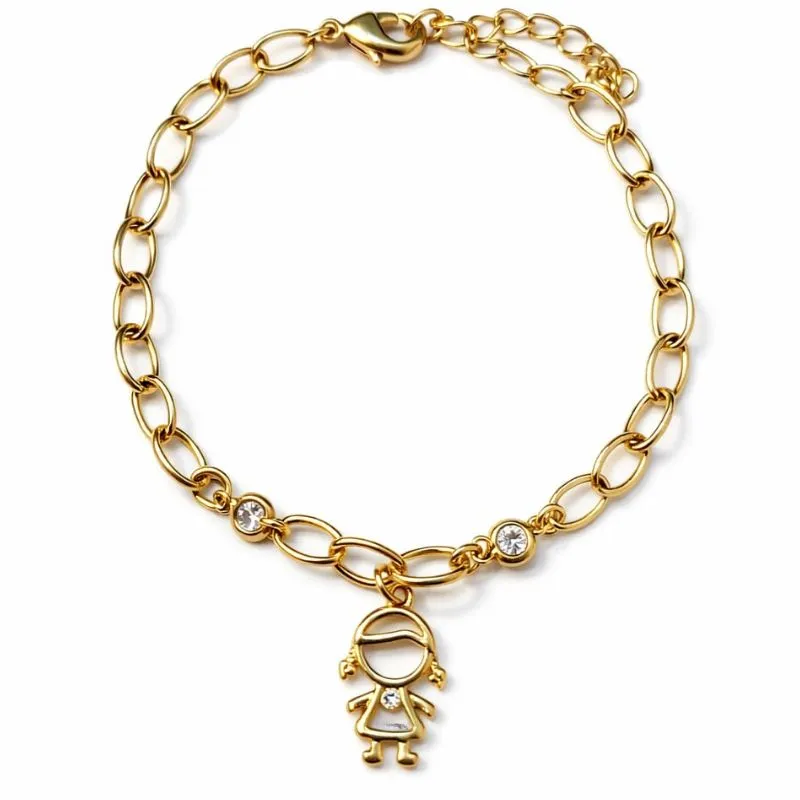 Pulseira Menina com Zircônias