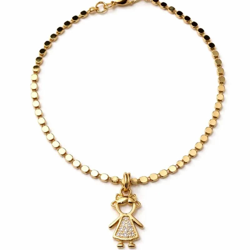 Pulseira Menina com Zircônias