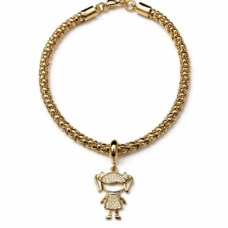 Pulseira Menina Cravejada