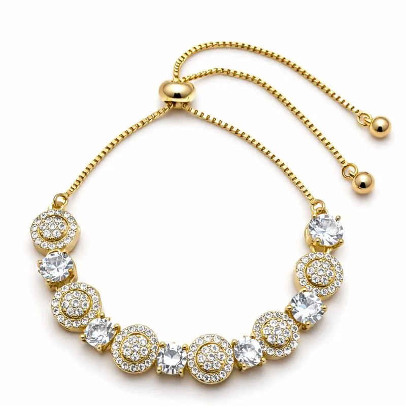 Pulseira Regulável com Zircônias