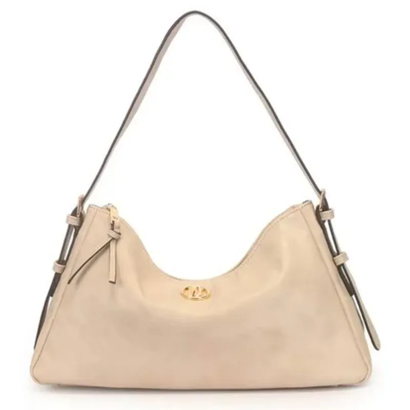 Bolsa Hobo Grande Básica WJ Bege