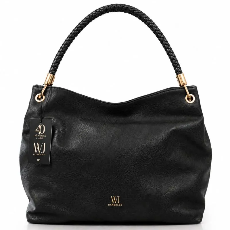 Bolsa Hobo Grande WJ Preto