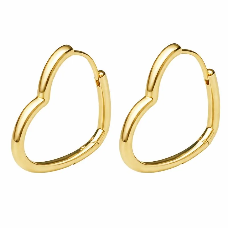 Brinco Argola Coração Médio.