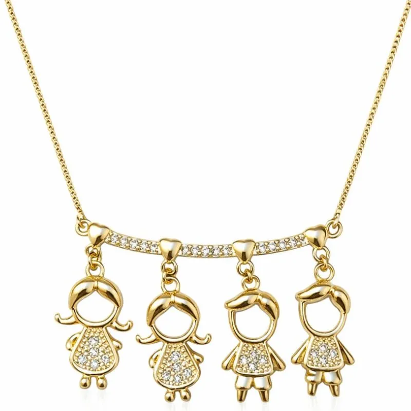 Colar Família com 4 Filhos.