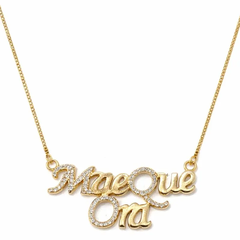 Colar Mãe Que Ora Cravejado.