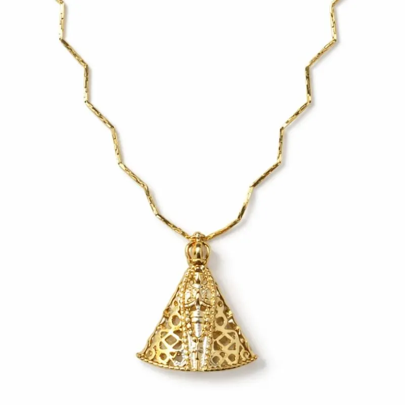 Colar Nossa Senhora Aparecida com Corrente Delicada