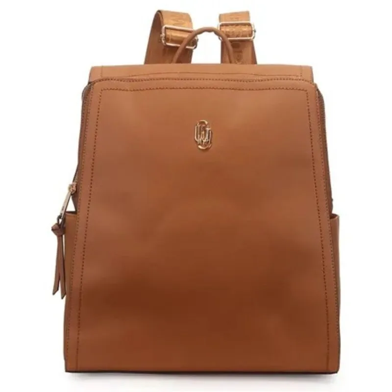 Mochila Grande Notebook 14 Polegadas Caramelo.