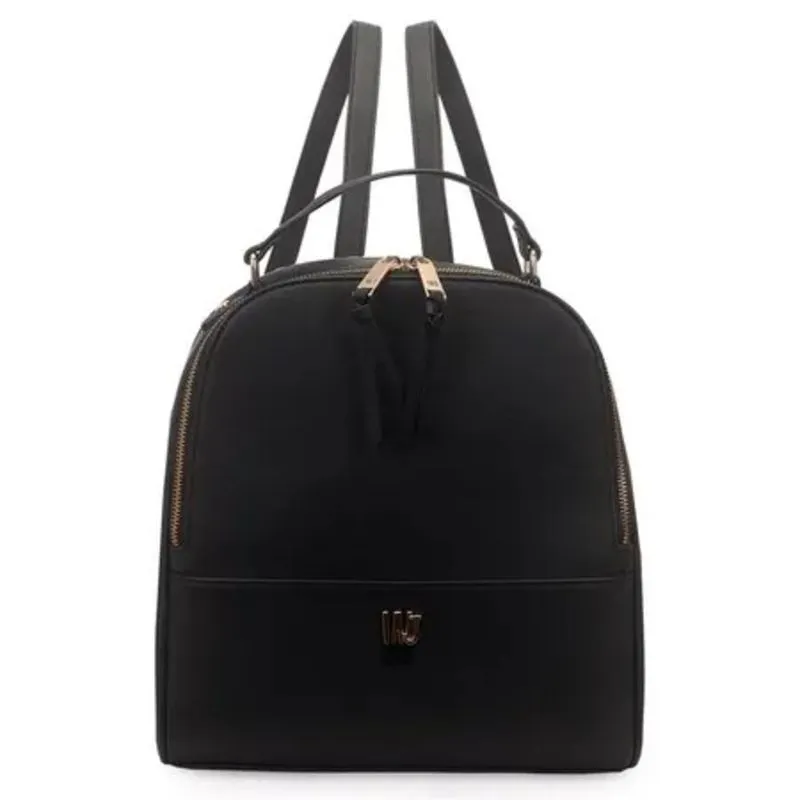 Mochila Média com Metal Logo Bicolor