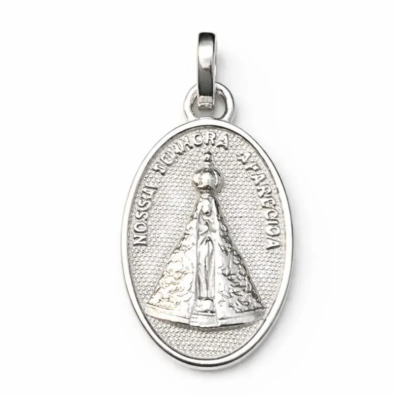 Pingente Pequeno em Prata 925 Nossa Senhora Aparecida