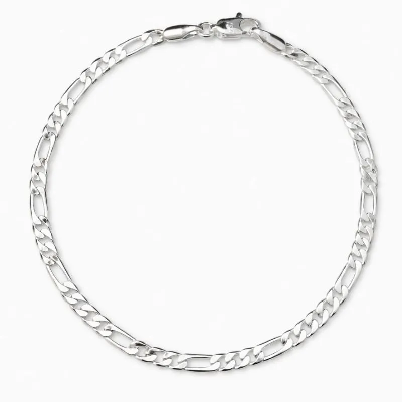 PULSEIRA MASCULINA  BANHADA NA PRATA