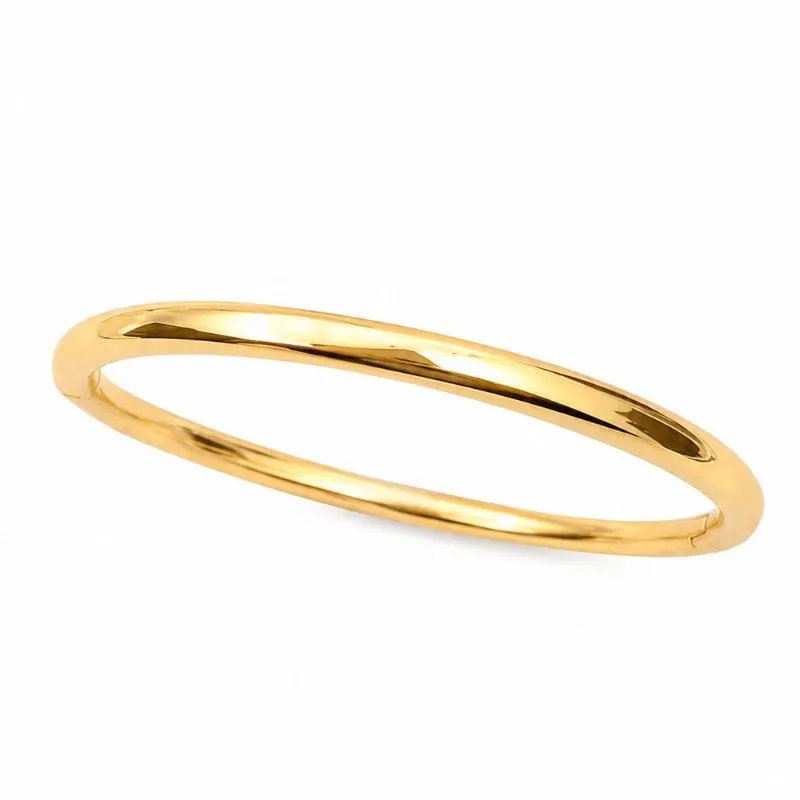 Bracelete Liso Minimalista  Banhado a Ouro 18k