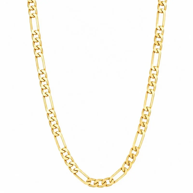 Colar Masculino Elo Grumet Grosso Banhado a Ouro 18k  60cm.