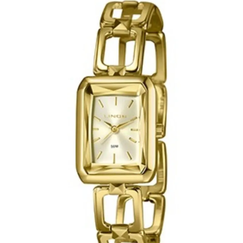 Relógio Feminino Lince Golden Royale.
