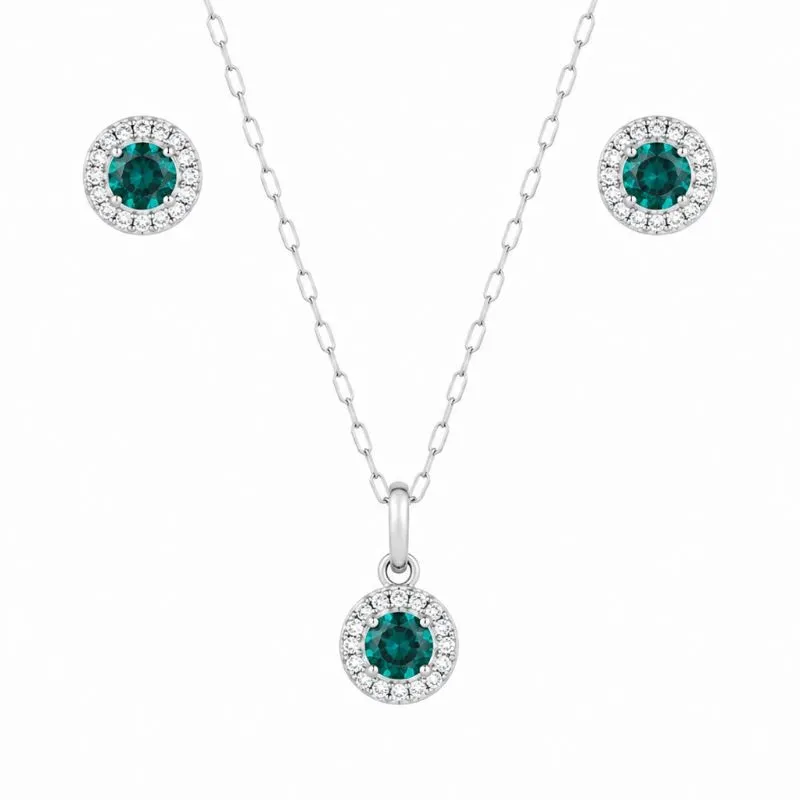 Conjunto Redondo Prata 925 Color