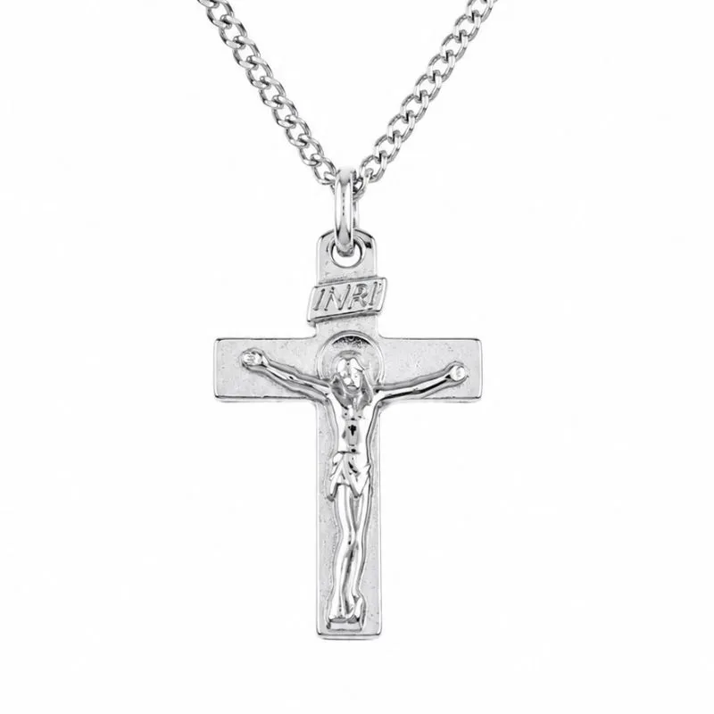 Corrente Masculina com Crucifixo Prata 925