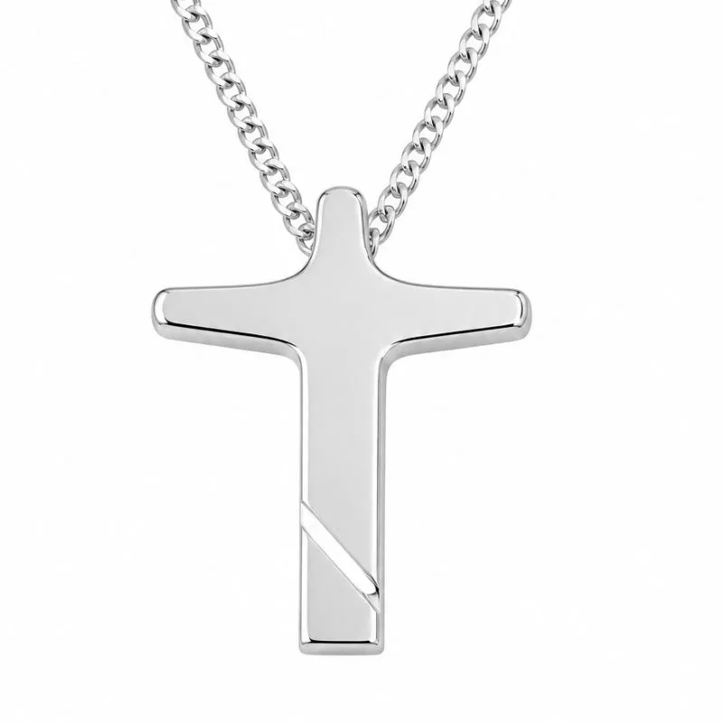 Corrente Masculina Cristo Redentor Prata 925