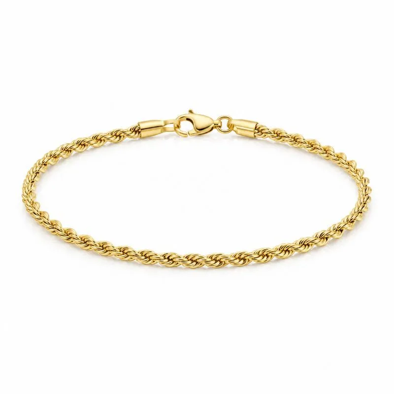 Pulseira Cordão Baiano Dourada.