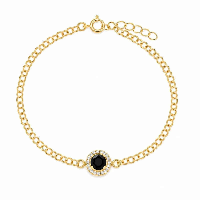 Pulseira Ponto de Luz Cravejada.